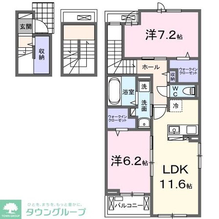 ハピネスI番館の物件間取画像